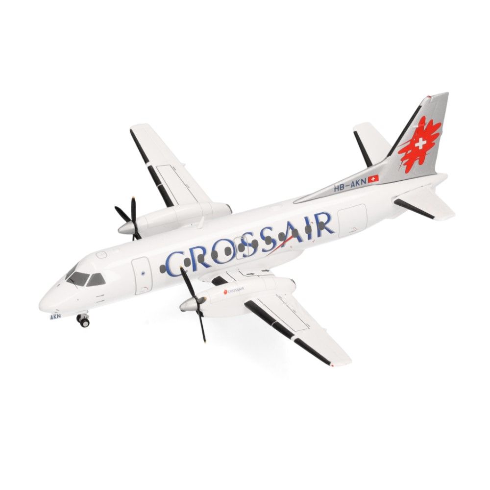 1/200 - Saab 340 Crossair (ultimo esquema de decoração)