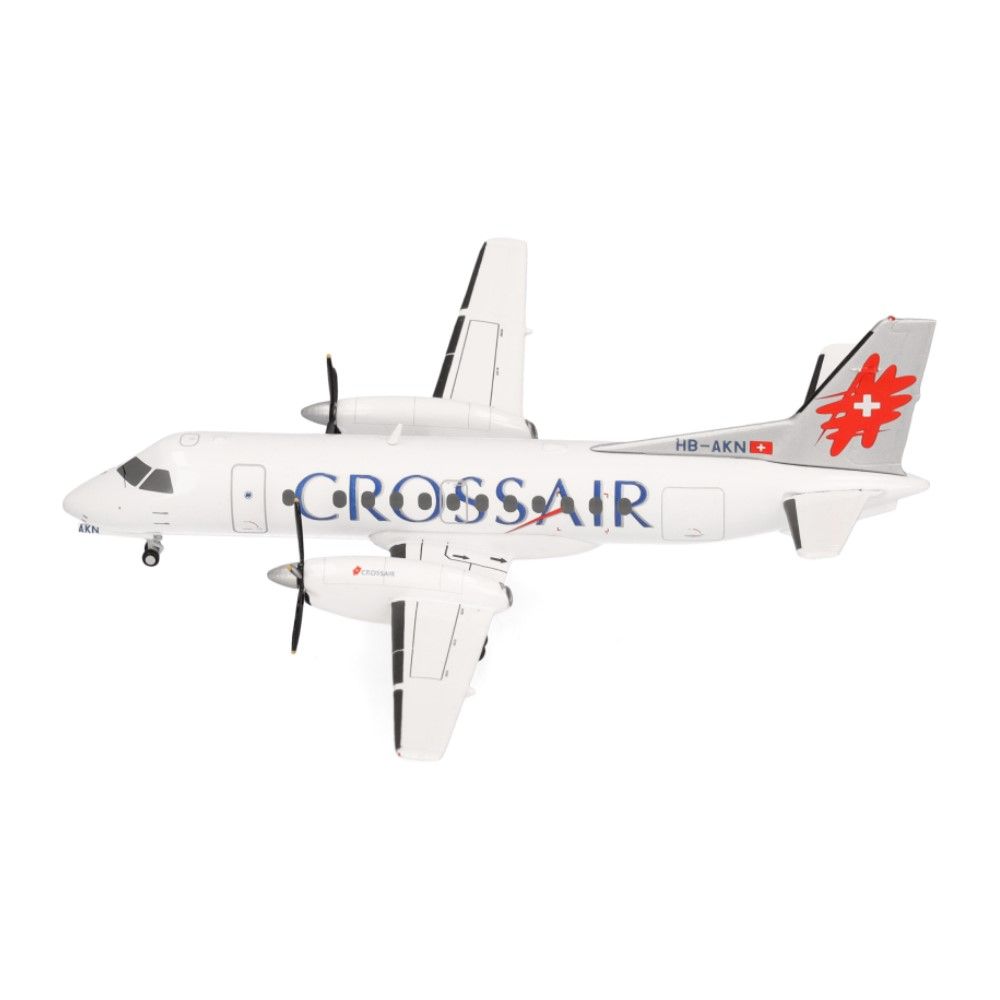 1/200 - Saab 340 Crossair (ultimo esquema de decoração)