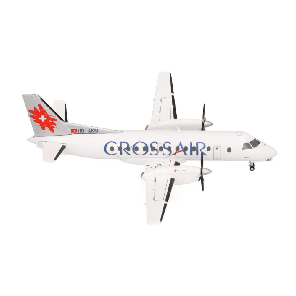 1/200 - Saab 340 Crossair (ultimo esquema de decoração)