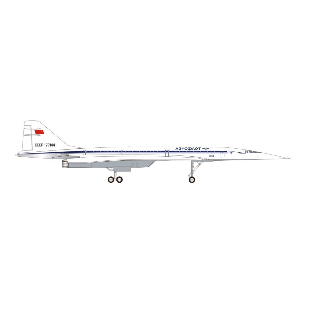 1/200 - Tupolev TU-144S, Le Bourget 1975