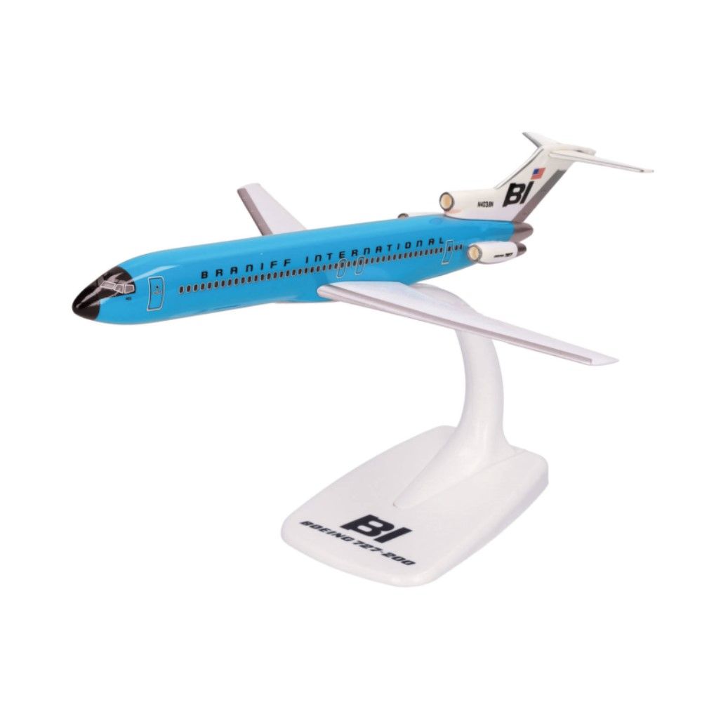 1/200 - Boeing 727-200 Braniff International - Solid New Dark Blue - N403BN
