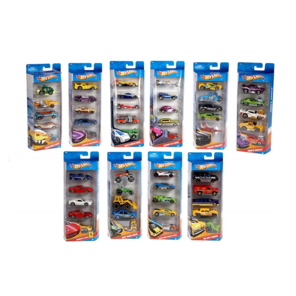 Hotwheels - Pack de 5 unidades