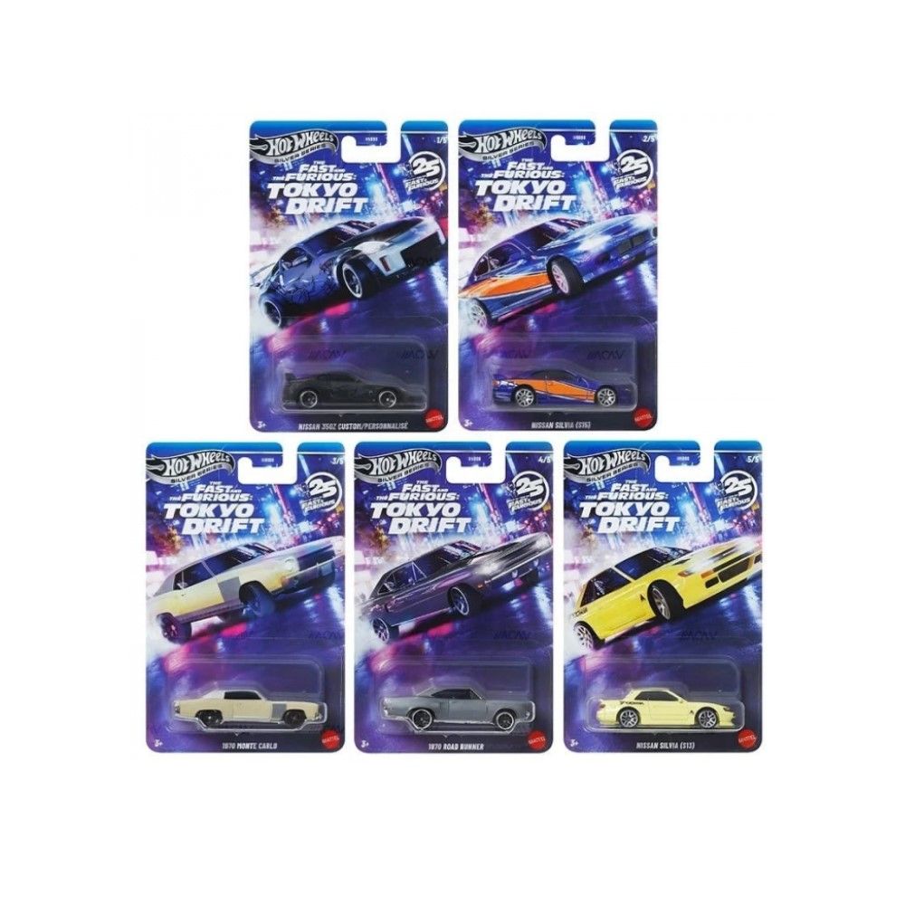 1/64 - Sortido Fast & Furious (24un) - 25ºAniversário