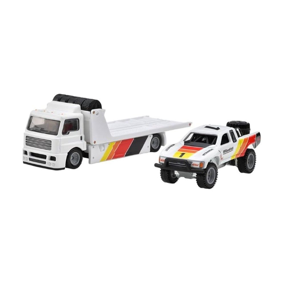 1/64 - Team Transport Toyota Off-Road pick-up + Camião de Transporte