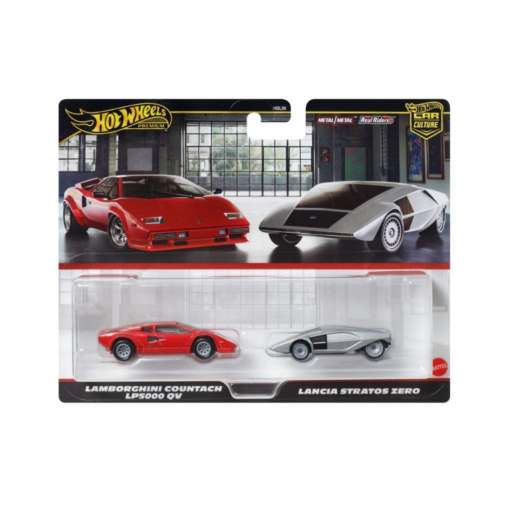 1/64 - Pack Lamborghini Countach LP5000 QV / Lancia Stratos Zero