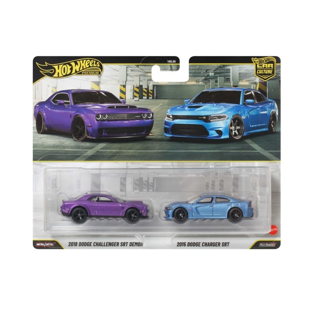 1/64 - Pack Dodge Challenger Demon / Dodge Charger SRT,