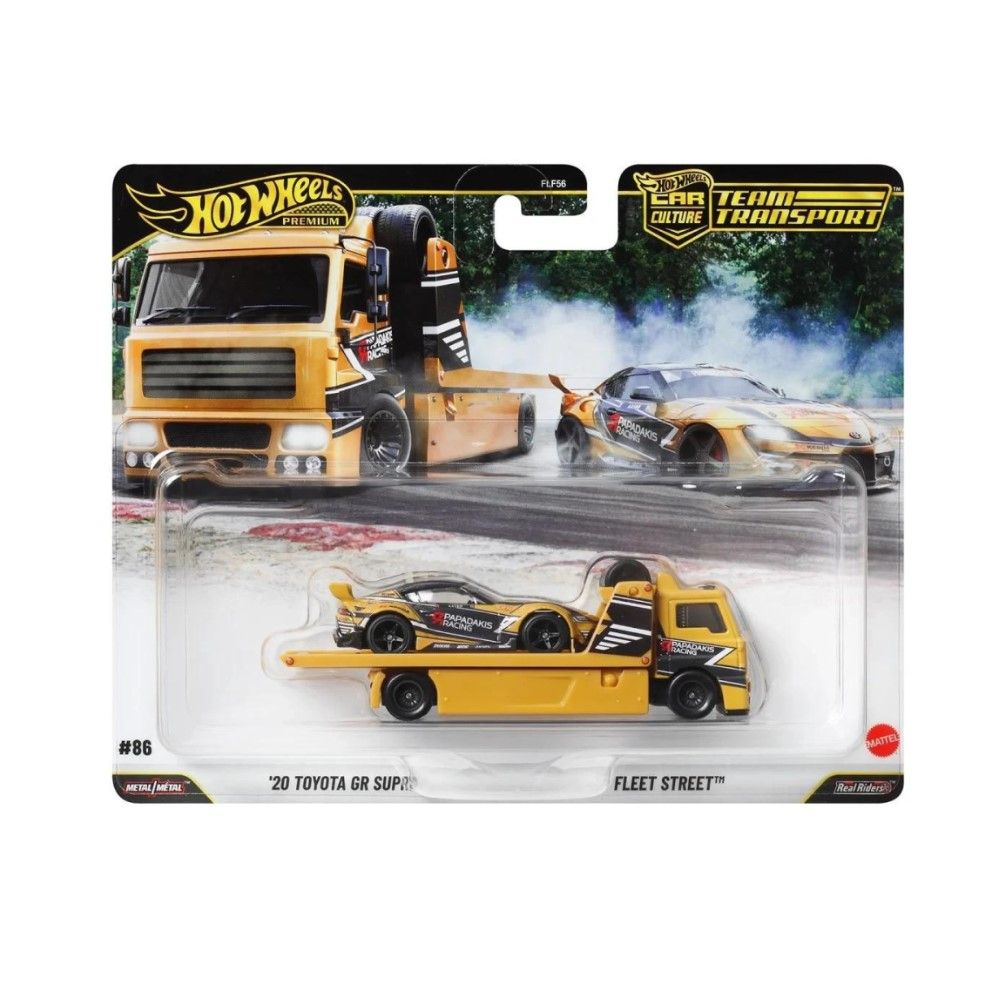 1/64 - Team Transport Toyota GR Supra 2020 + Camião de Transporte
