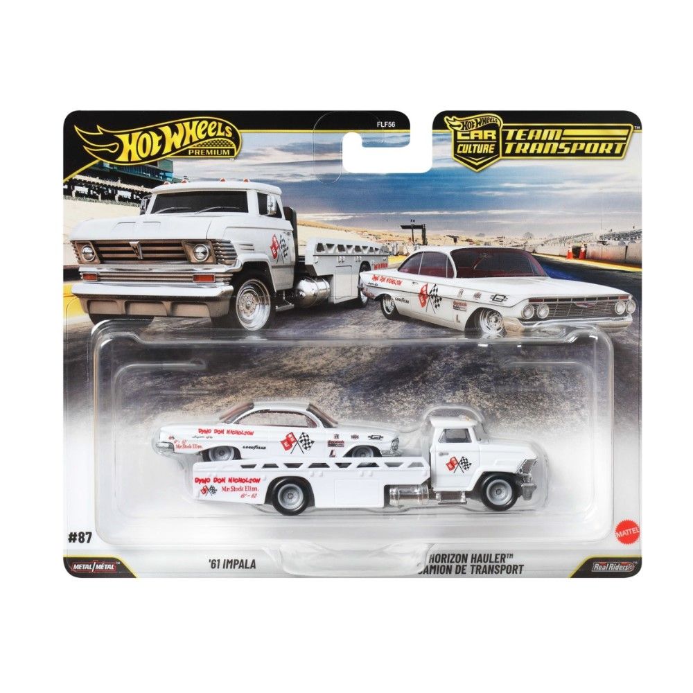 1/64 - Team Transport 1961 Chevrolet Impala 1961 + Camião de Transporte