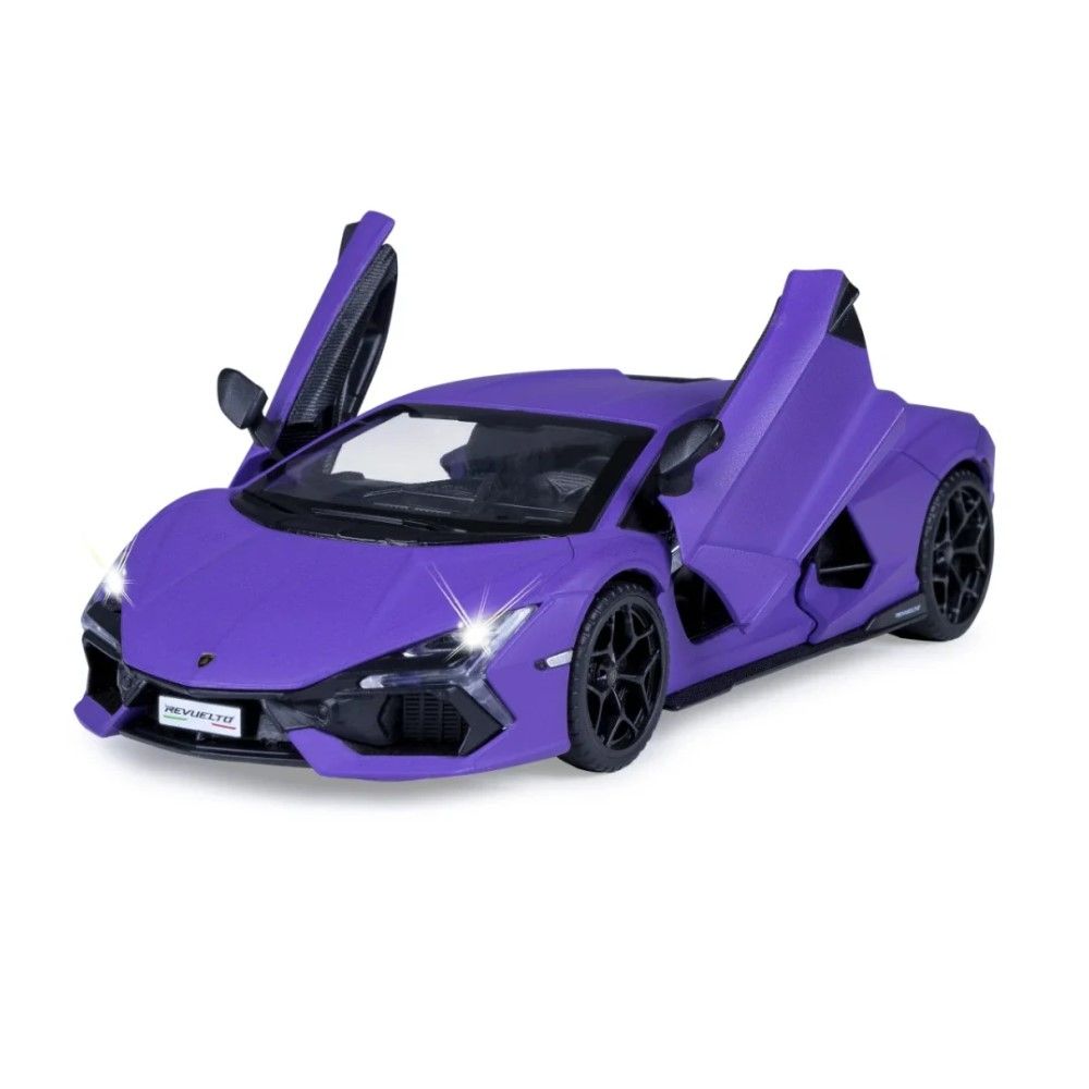 1/32 - Lamborghini Revuelto, purple (c/ Luzes e Sons do Motor)