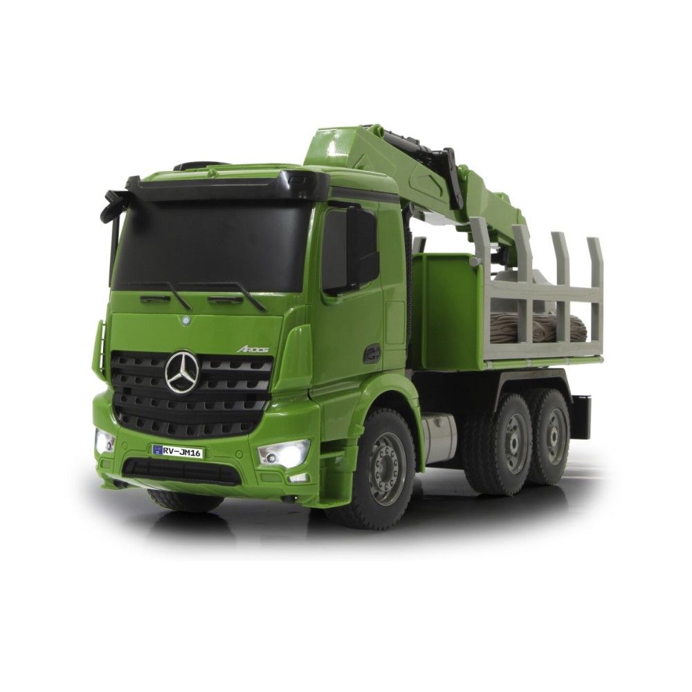 1/20 - Camião de Transporte de troncos Mercedes-Benz Antos com Grua rotativa 2,4GHz