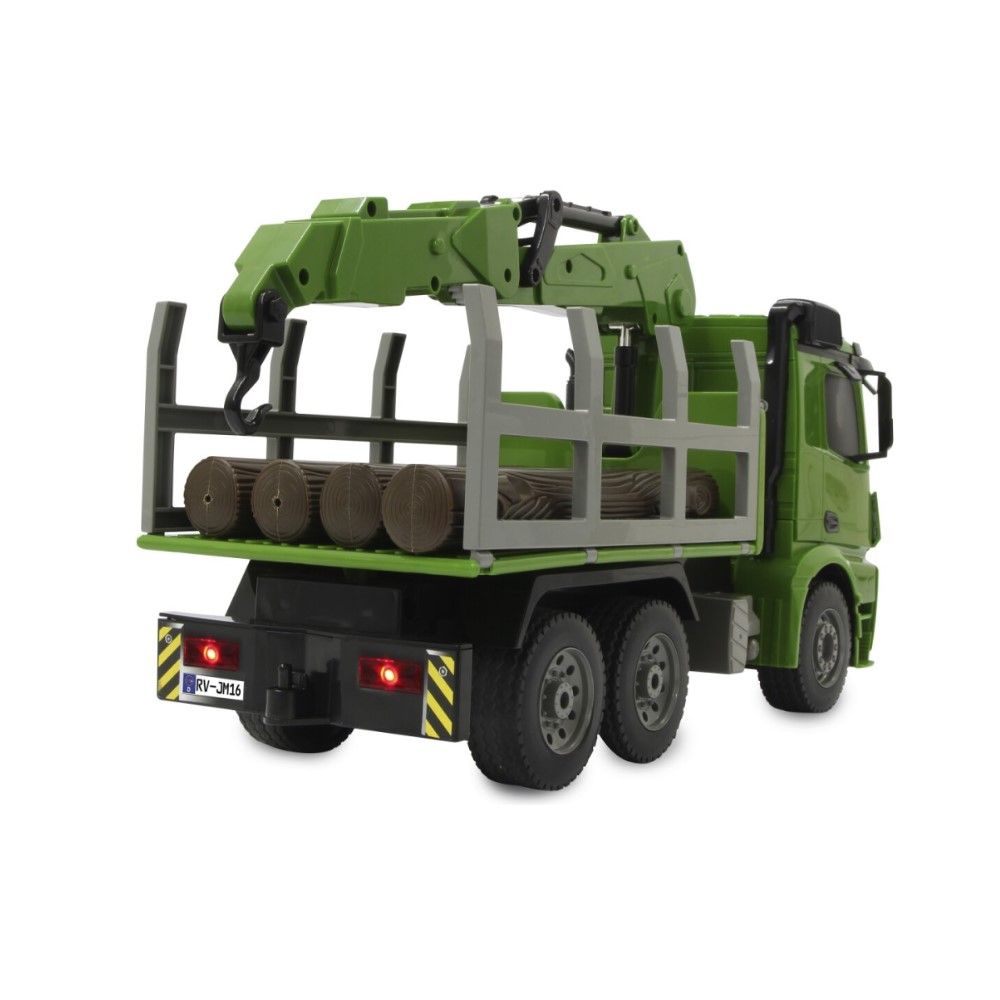 1/20 - Camião de Transporte de troncos Mercedes-Benz Antos com Grua rotativa 2,4GHz