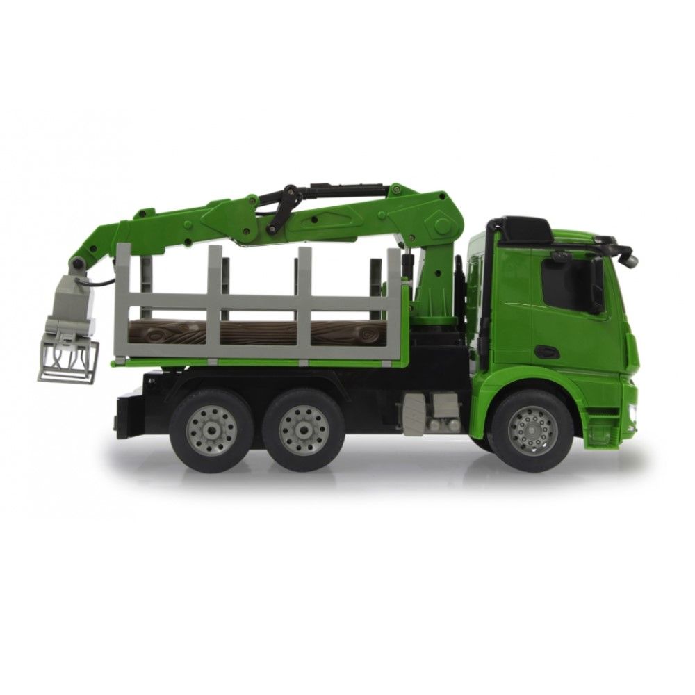 1/20 - Camião de Transporte de troncos Mercedes-Benz Antos com Grua rotativa 2,4GHz