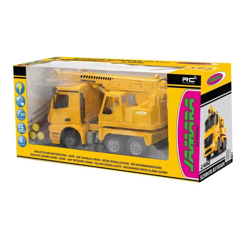 1/20 - Camião Mercedes-Benz Arocs com grua - 2,4GHz