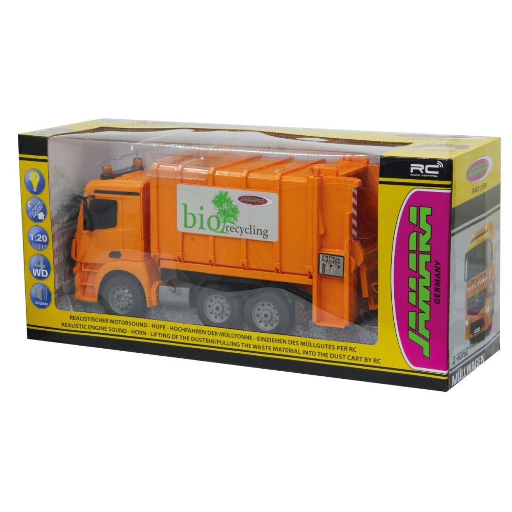 1/20 - Camião do Lixo Mercedes-Benz Antos - 2,4GHz