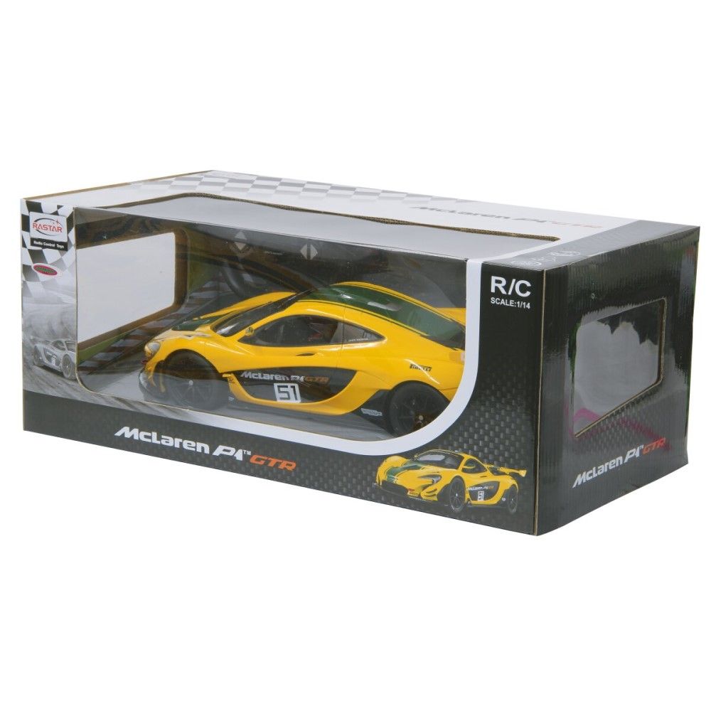 1/14 - McLaren P1 GTR, amarelo - 2.4GHz