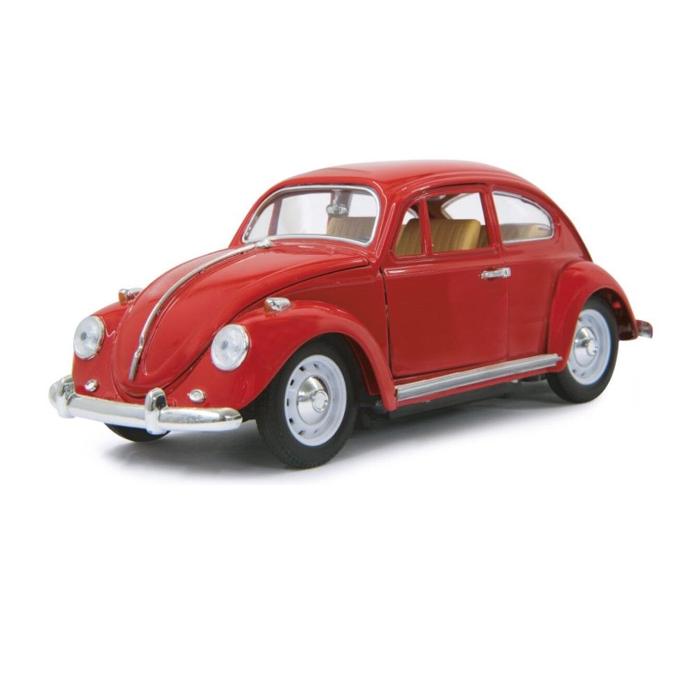 1/18 - VW Beetle, vermelho 27MHz (Carroçaria em Metal)