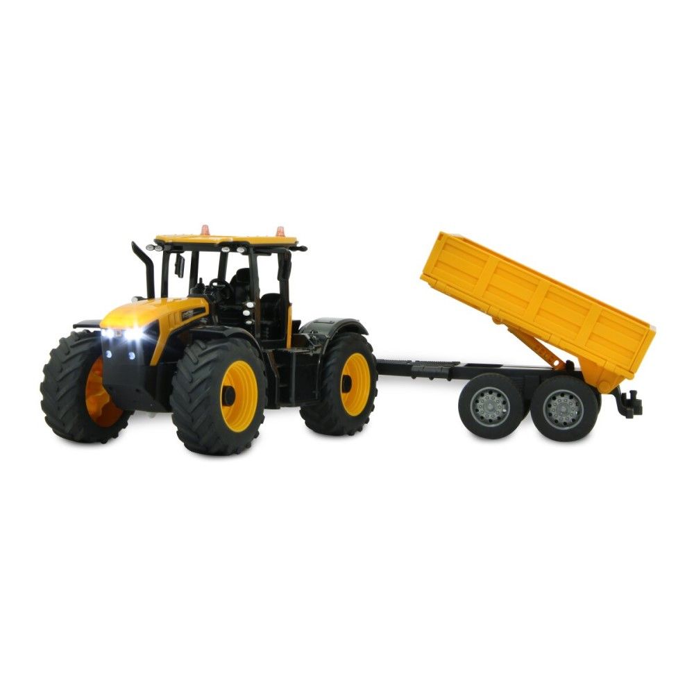 1/24 - Trator JCB Fastrac com Reboque Basculante - 2,4GHz
