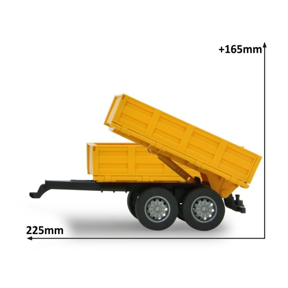1/24 - Trator JCB Fastrac com Reboque Basculante - 2,4GHz