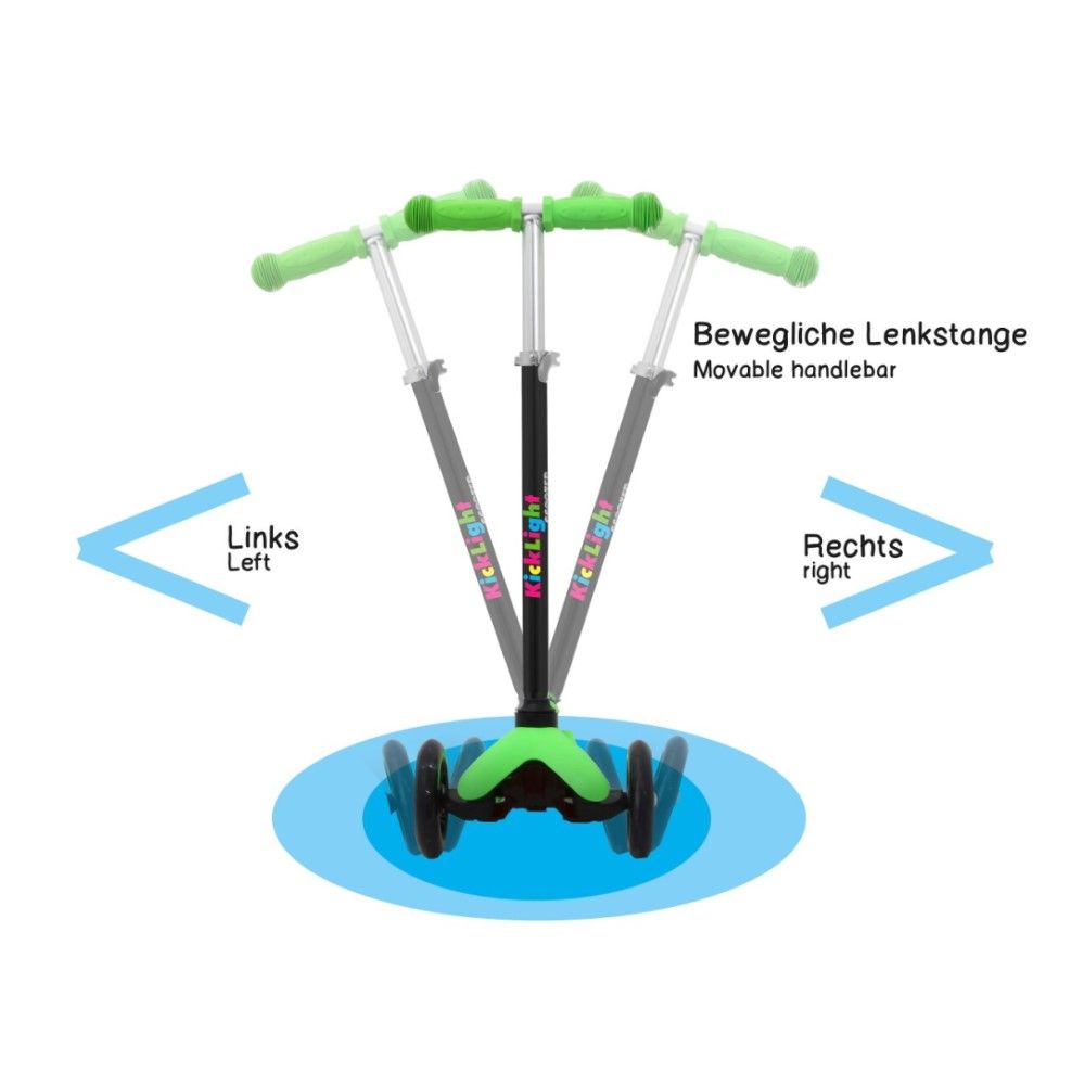 Trotinete Kick Light com luz, Verde