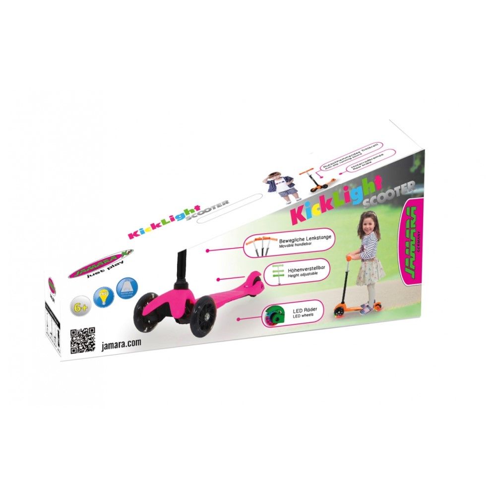 Trotinete Kick Light com luz, Rosa