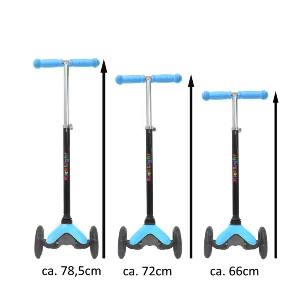 Trotinete Kick Light com luz, Azul
