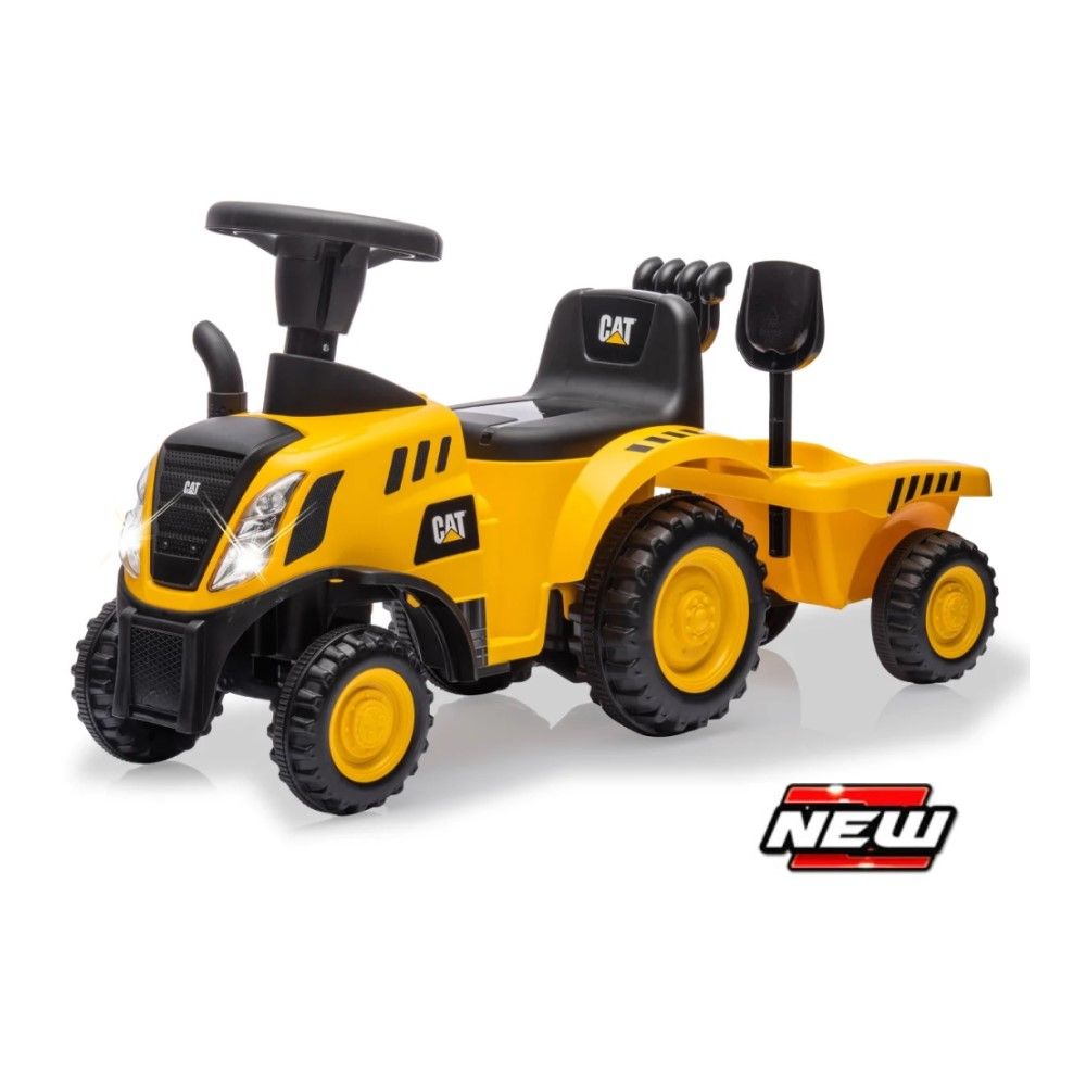 Andador Caterpillar Tractor com reboque 2 em 1