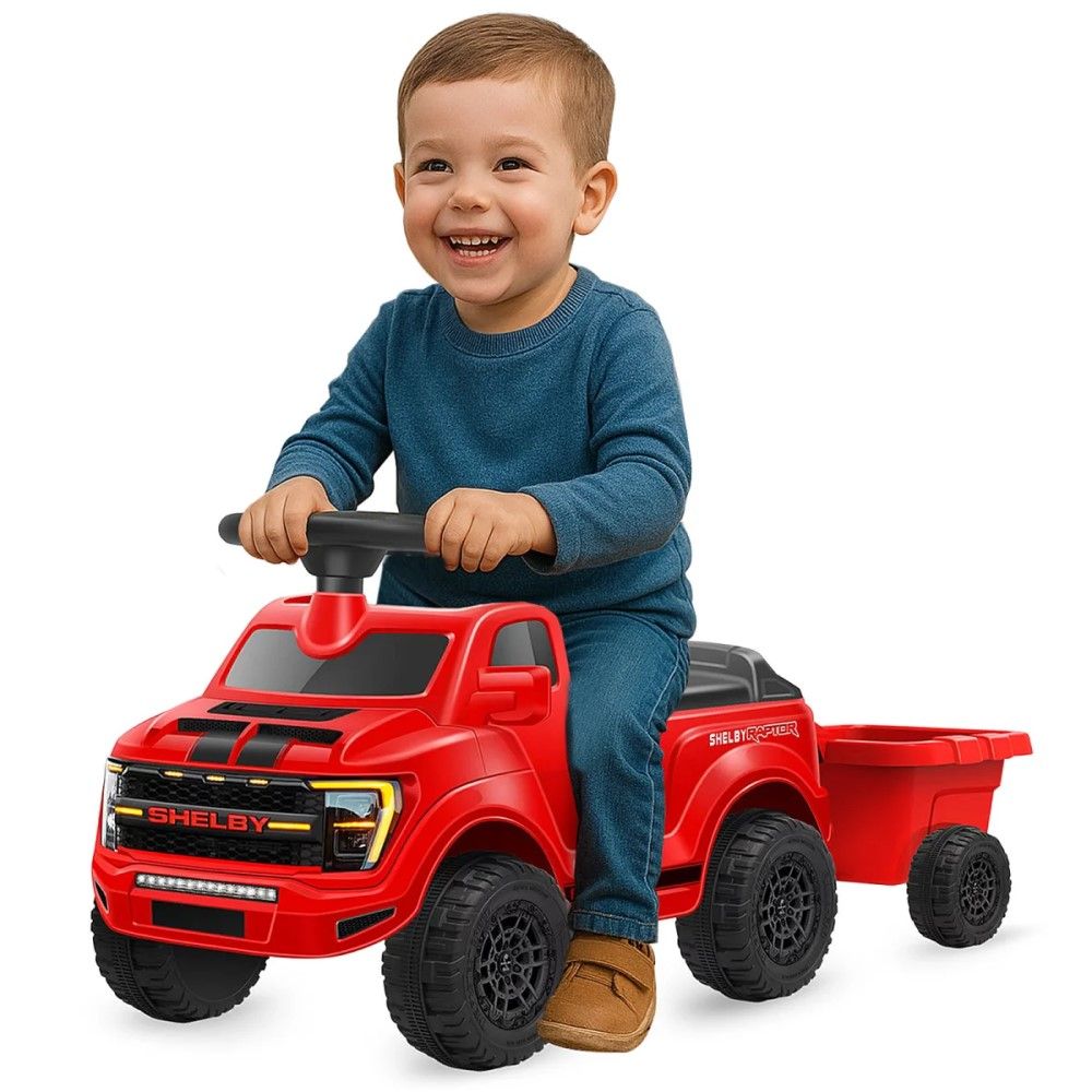 Andador Ford F-150 Raptor com Reboque, Vermelho