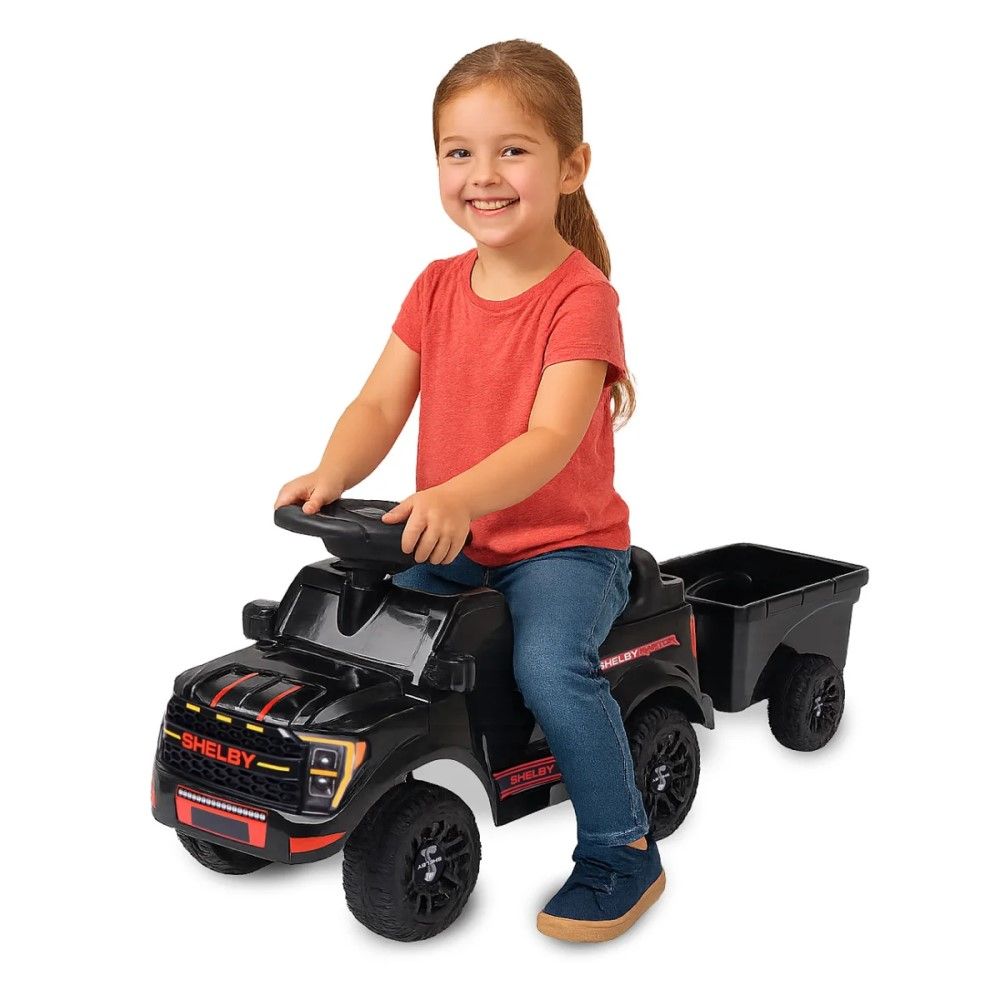 Andador Ford F-150 Raptor com Reboque, Preto