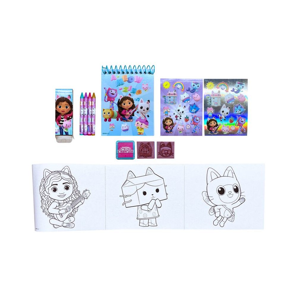 Mala Conjunto de Papelaria 3D da Gabby