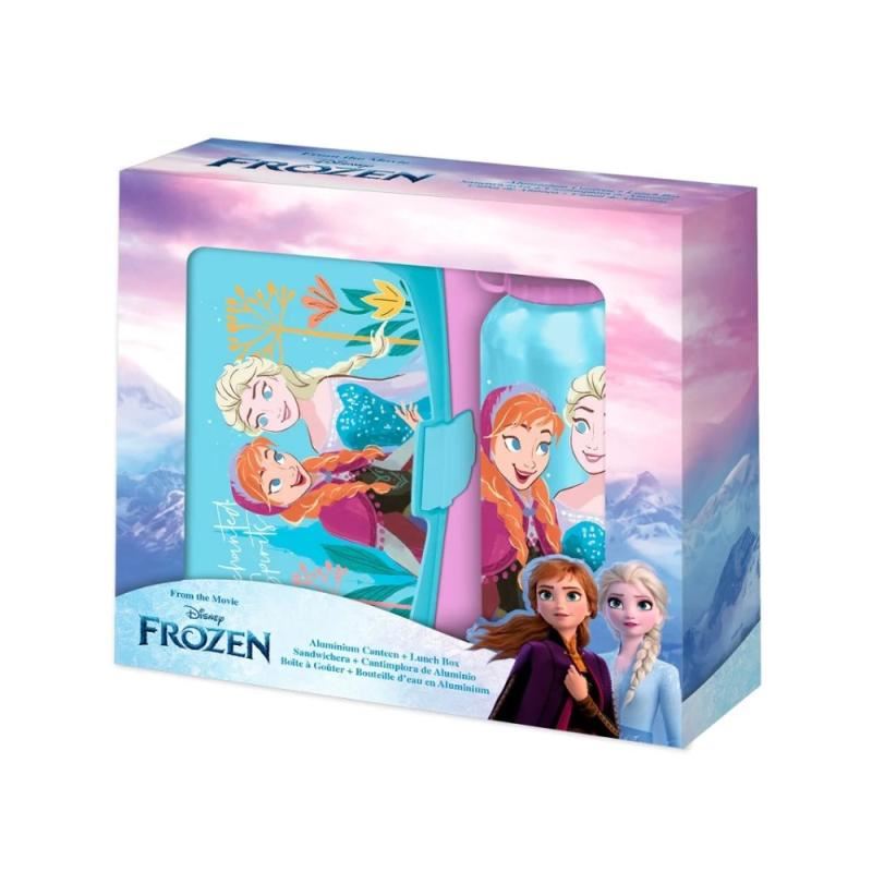 Conjunto Lancheira + Garrafa da Frozen