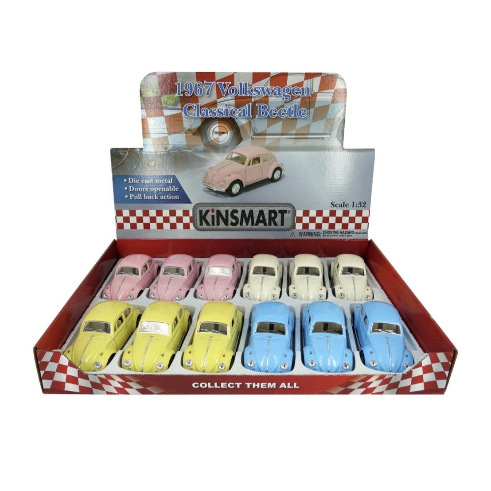 VW Clássico Beetle - 4 cores (display 12un)