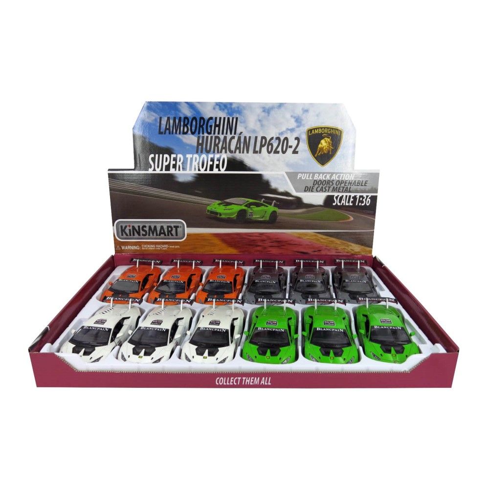 Lamborghini Huracan LP620-2 Super Trofeo - 4 cores (display 12un)