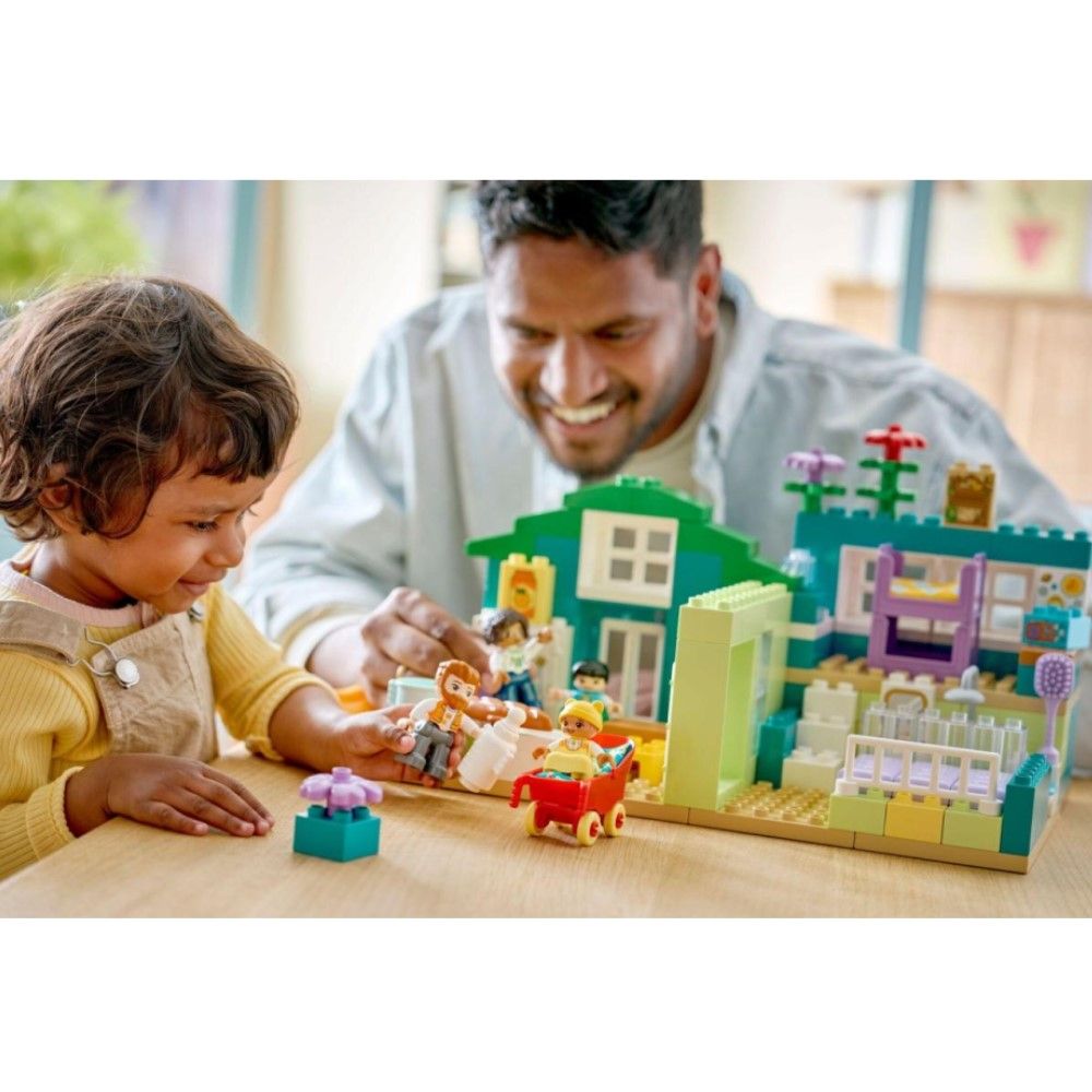 Casa de Família Moderna 3 em 1 com Figuras