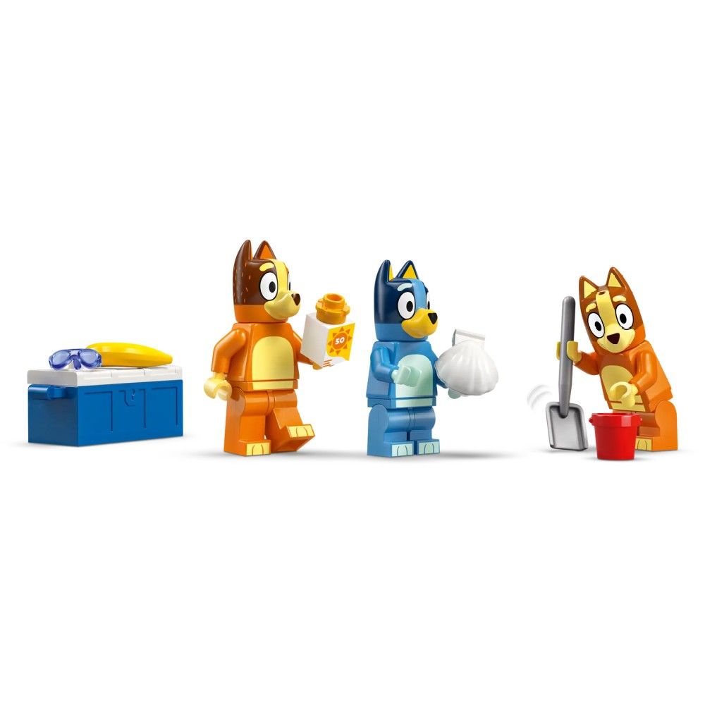 Viagem de Carro à Praia com a Bluey e a Família