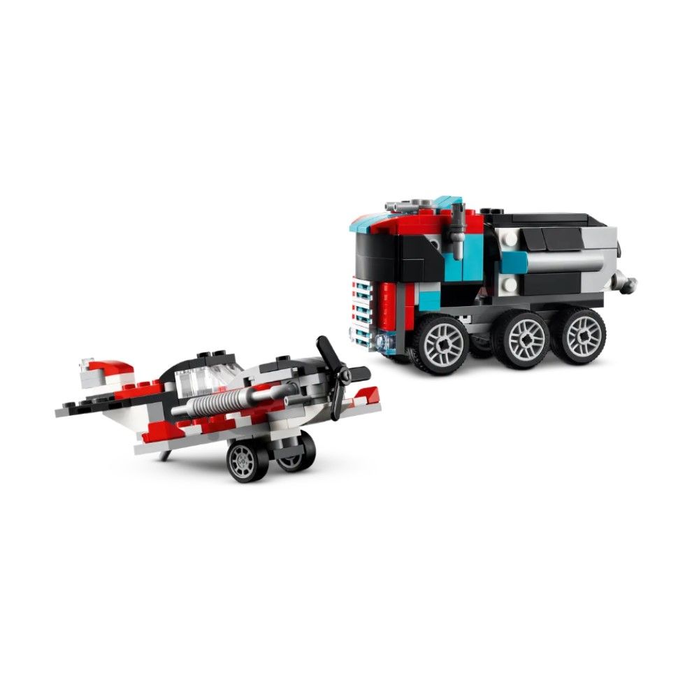 Camião de Plataforma com Helicóptero