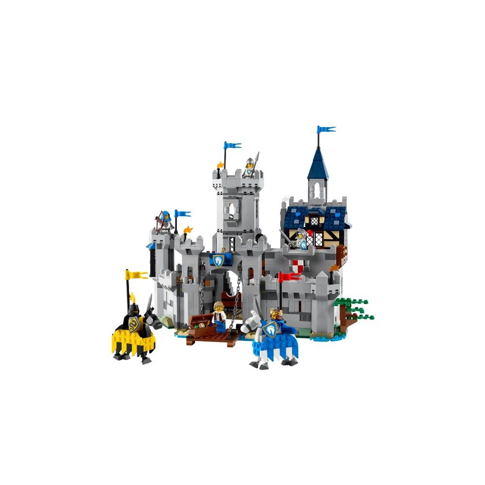 Castelo Medieval com Cavaleiro e Cavalo