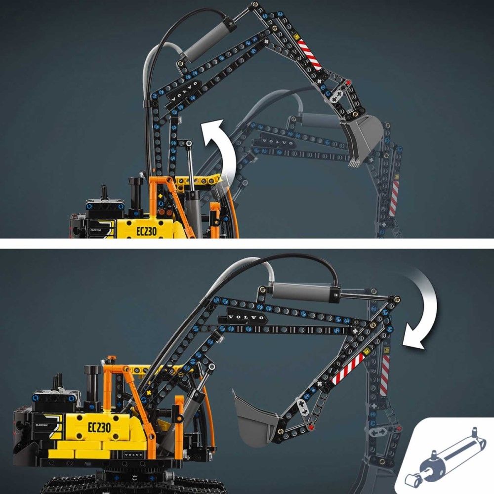 Camião Volvo FMX e Escavadora Elétrica EC230
