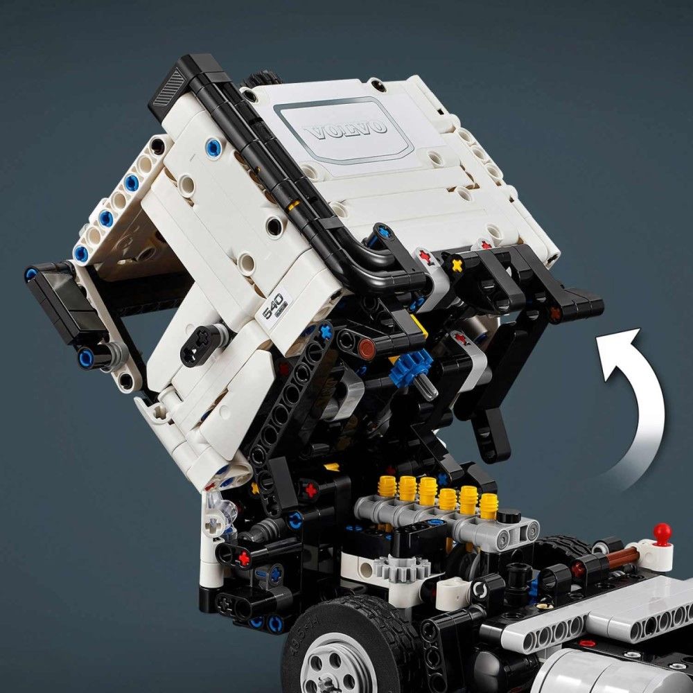 Camião Volvo FMX e Escavadora Elétrica EC230