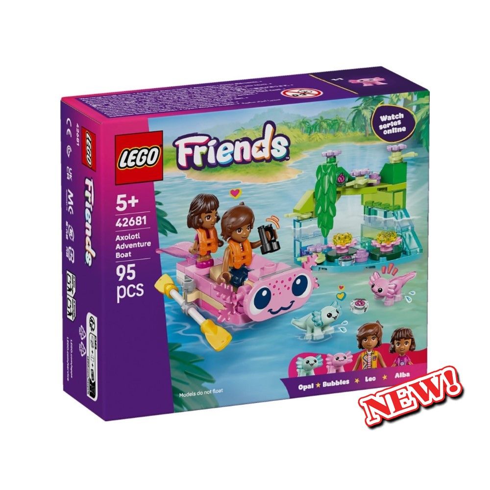 Barco de Aventuras em Forma de Axolote