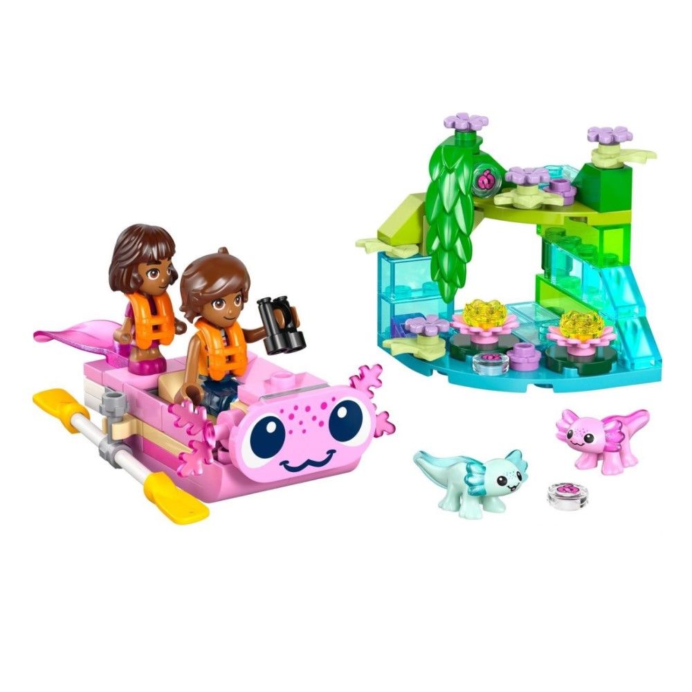 Barco de Aventuras em Forma de Axolote