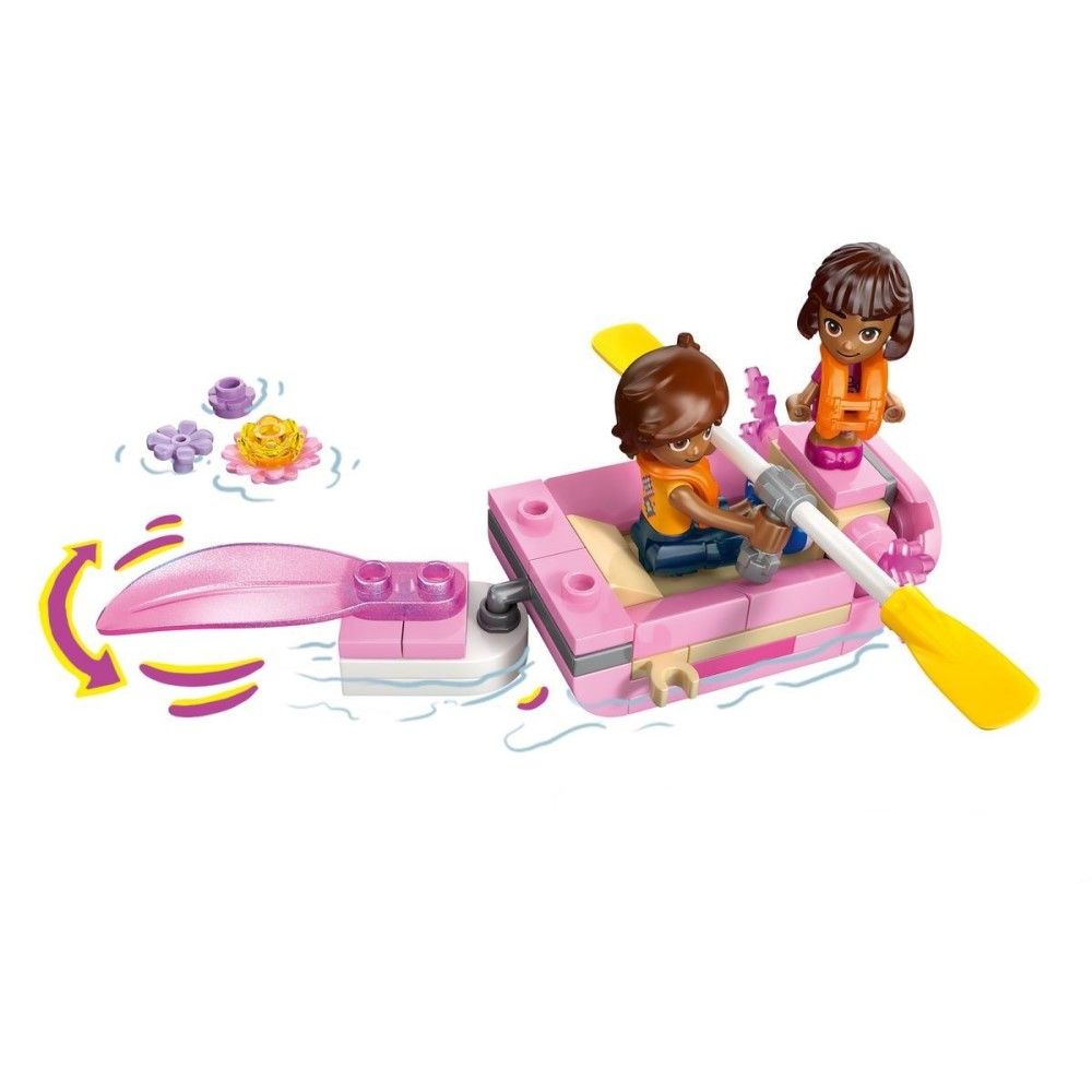 Barco de Aventuras em Forma de Axolote