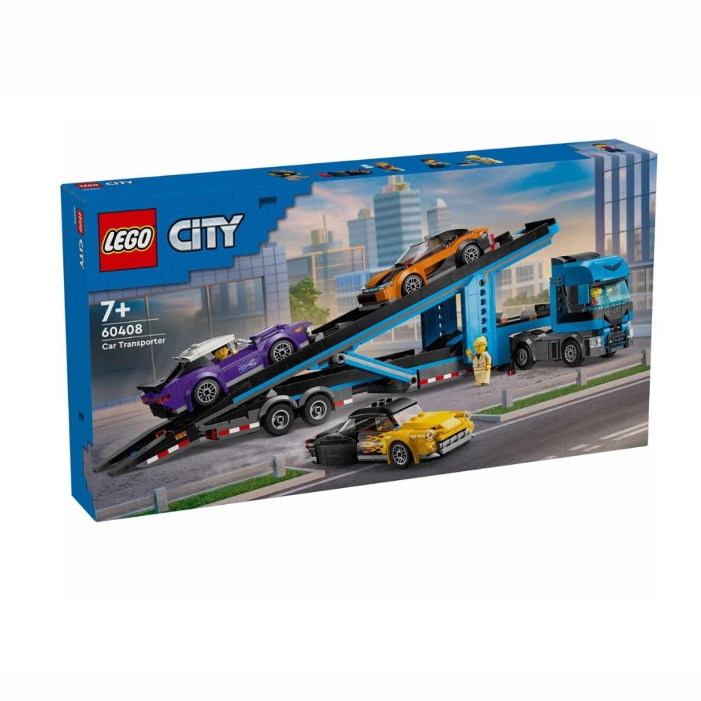 Camião Transportador de Carros com Carros Desportivos