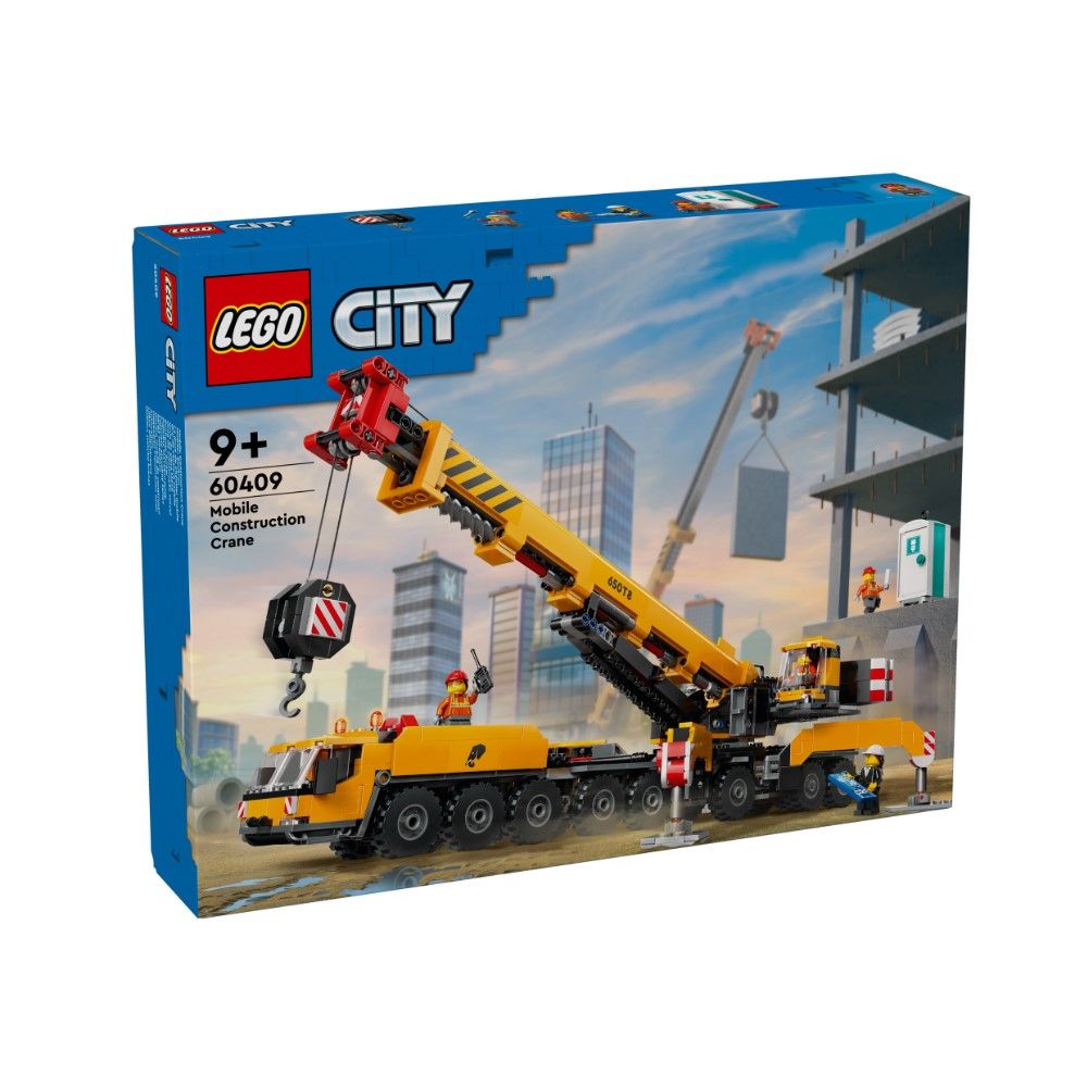 Grua de Construção Móvel Amarela