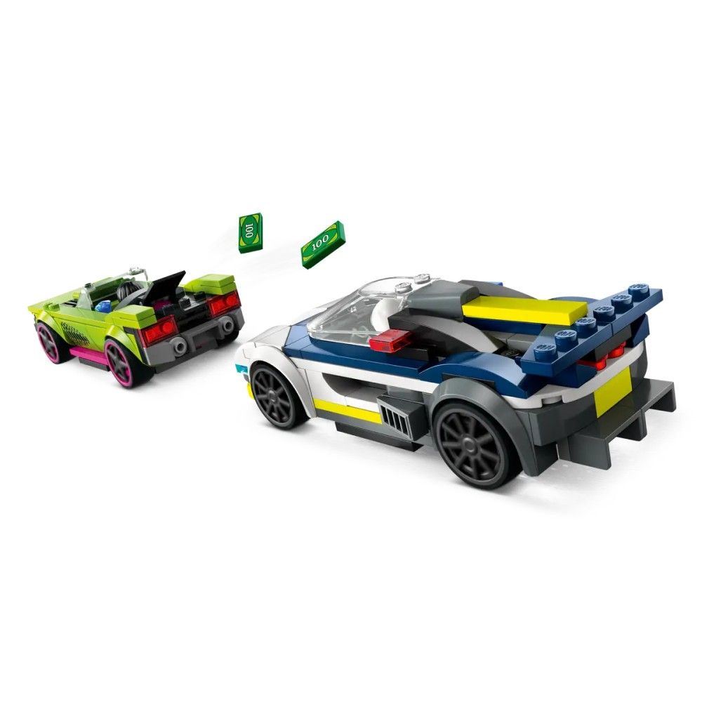 Perseguição de Carro da Polícia a Muscle Car