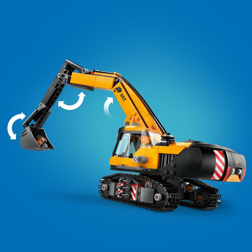 Escavadora de Construção Amarela