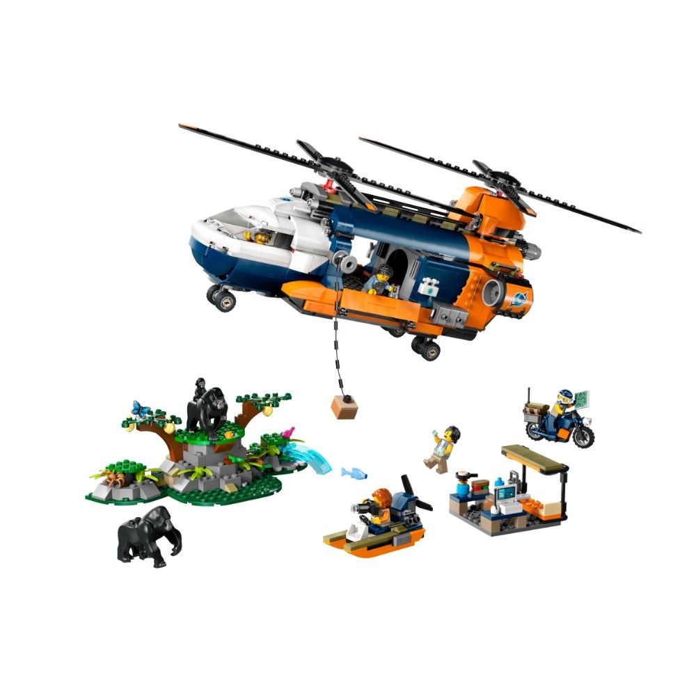 Helicóptero Explorador da Selva no Acampamento