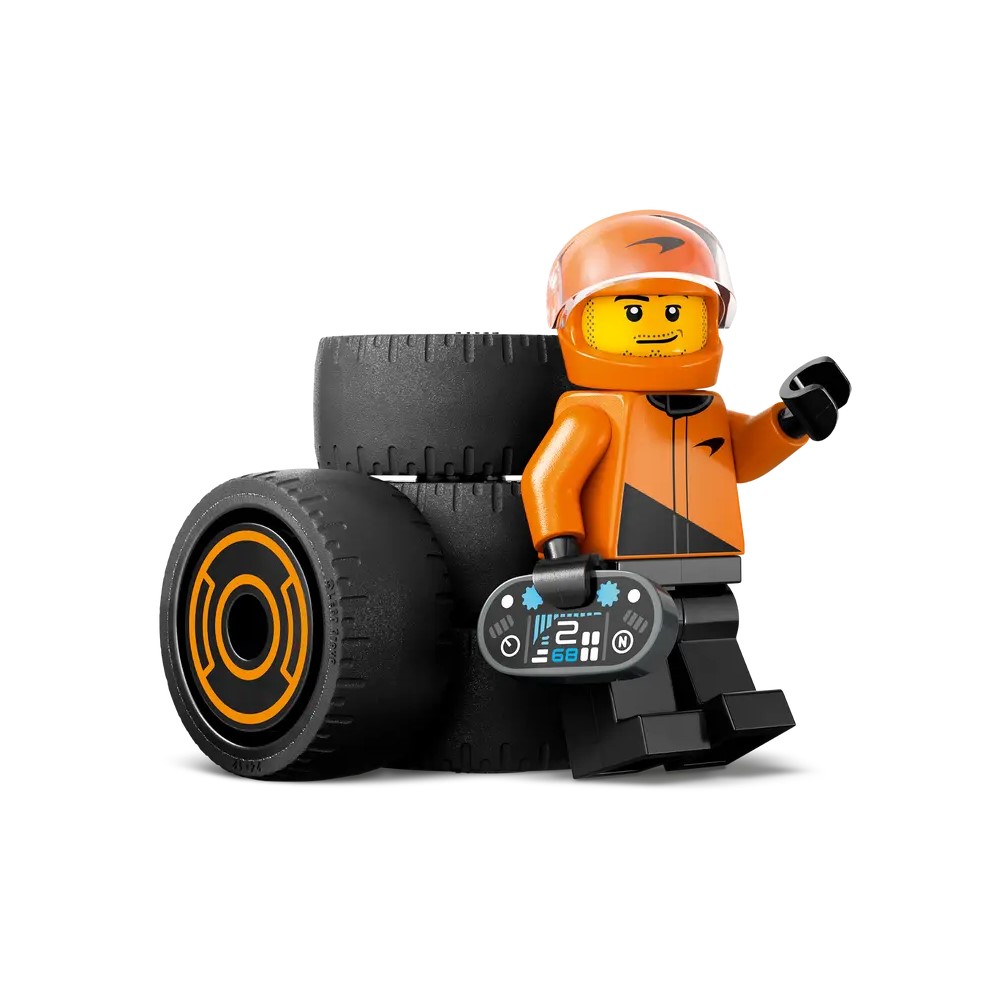 Piloto de F1 com Carro de Corrida McLaren