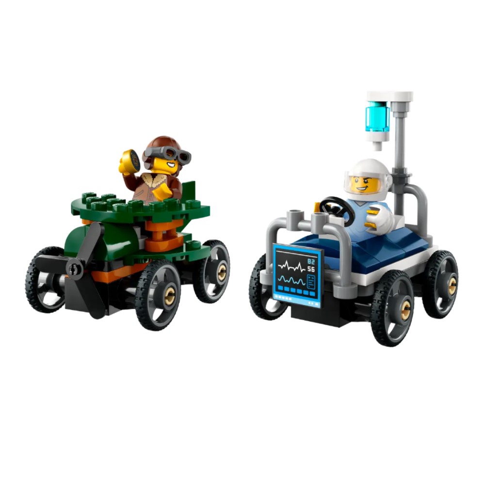 Pack de Carros de Corrida Aeronave vs. Cama de Hospital