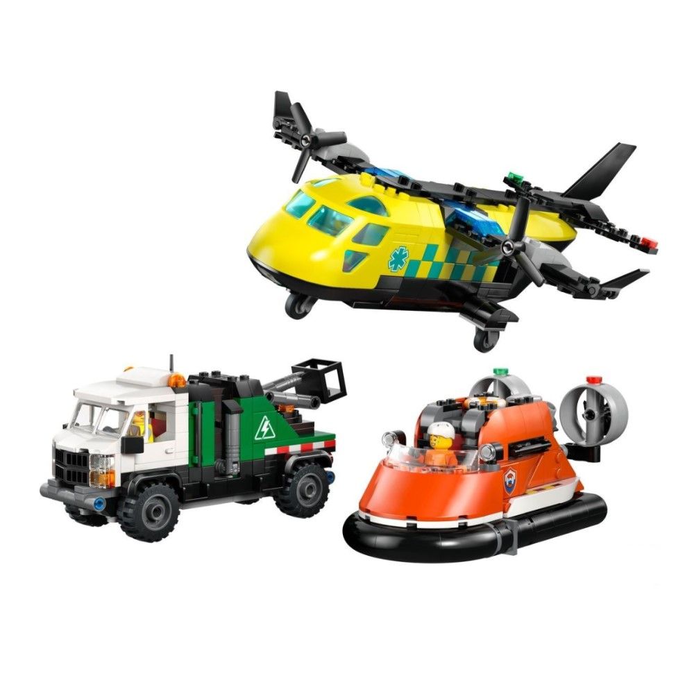 Conjunto de Avião, Camião de Assistência e Hovercraft