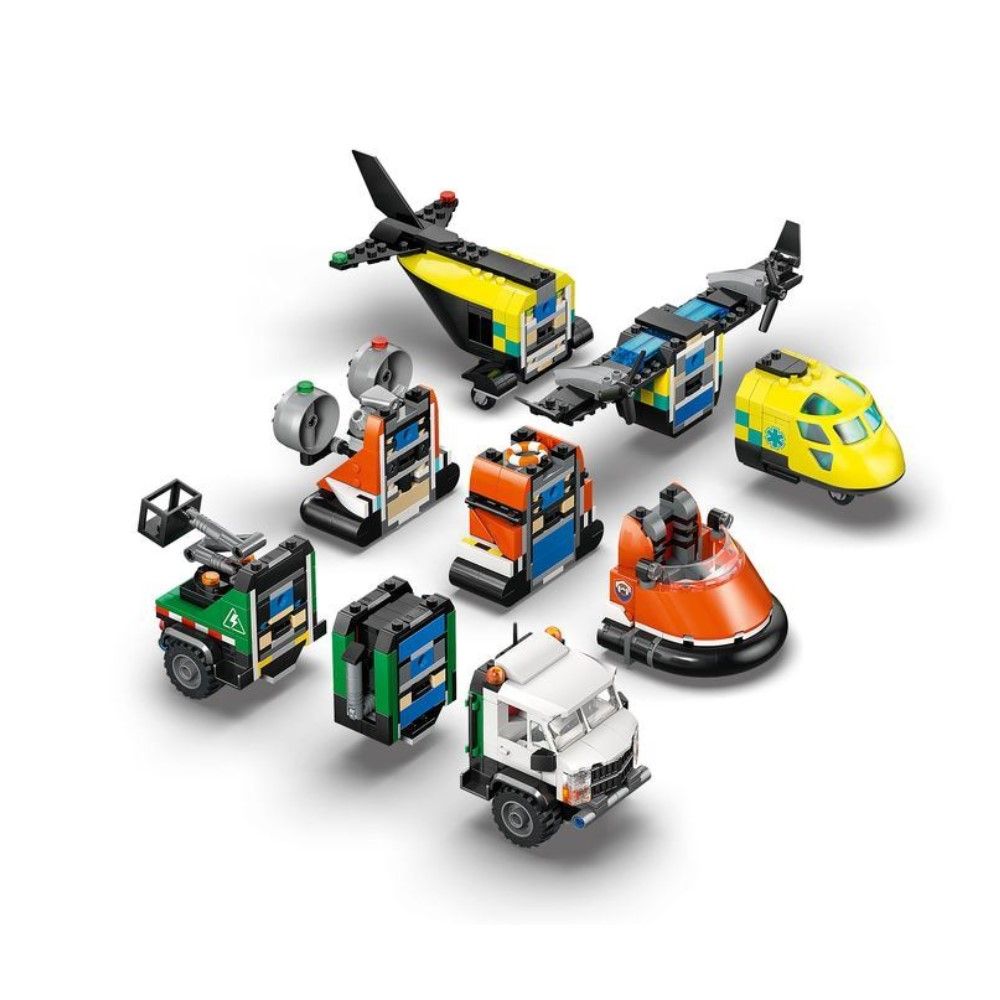 Conjunto de Avião, Camião de Assistência e Hovercraft